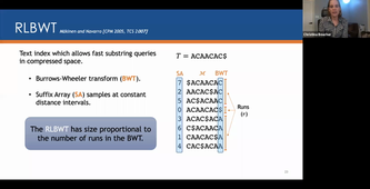 KEYNOTE: Indexing genomes in a scalable manner - Christina Boucher