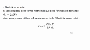 Elasticité de la demande