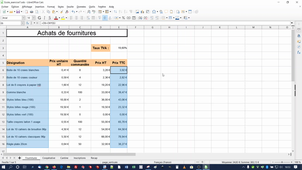 TD Tableur - Exercice 8