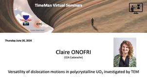 TimeMan Seminar - Claire ONOFRI