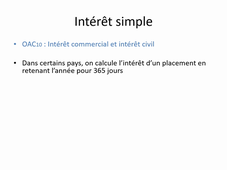 Chapitre 1, intérêt simple, vidéo 2