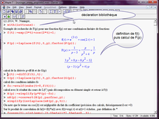 Calculs simples avec Maple (Onaag Laplace, N-1, 2014)