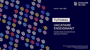 [Tuto Vacataire Enseignant] Faire son dossier de recrutement