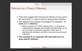 Semantics: Chapter 2 Meaning, Thought and Reality