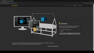 Connexion sur une base eCorpus