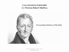 La croissance impossible, Malthus