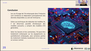 L’IA embarquée à partir de cas d’usage industriels - Innovember 2025