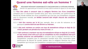 Droit du Sport - Thème 7 Femme/Homme