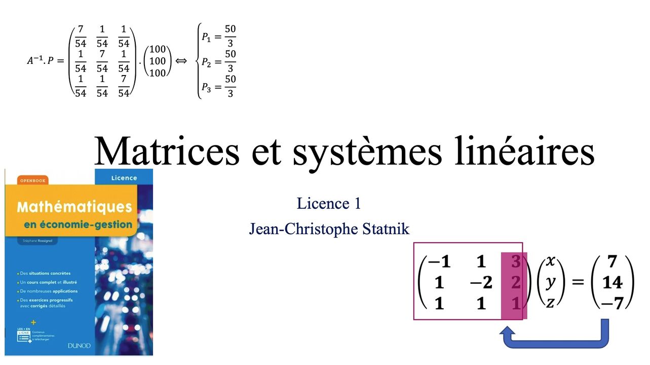 Lille.Pod - Inverse Matrice Et Syst. Linéaire.M4v