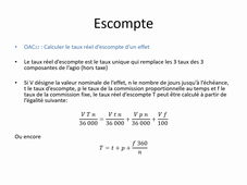 Chapitre 2, escompte, vidéo 2