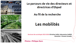 Directeurs et directeurs d'Ehpad : les mobilités
