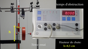 Roue de Maxwell 15cm_mesure_deltatemps_chute_5eme_essai