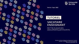 [Tuto Vacataire Enseignant] Mettre à jour des documents justificatifs
