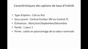 Option sur taux d'intérêt : Introduction