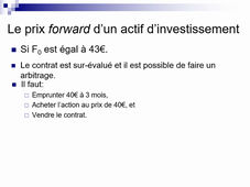 marchés dérivés, contrats à terme, vidéo 9