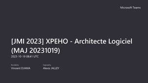 JMI 2023 - Architecte logiciel (par XPEHO)