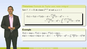 Développements limités - partie 1 : formules de Taylor