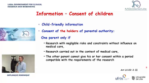 Legal environment for clinical Research and Biobanking - Pr. DEPLANQUE DOMINIQUE