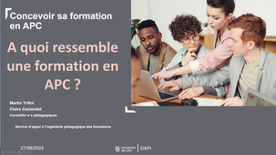 A quoi ressemble une formation en apc ?