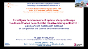 CIREL-ITEC inter-team speciality seminar : Intervention Jean Heutte