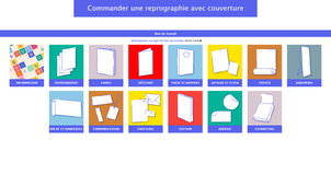 Reprographie avec couverture