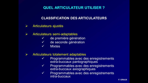 Utilisation de l'articulateur en prothèse fixée - 1ère partie - D5.avi