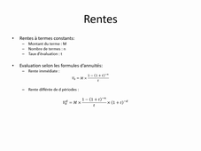 mathématiques financières, chapitre 6, vidéo 1