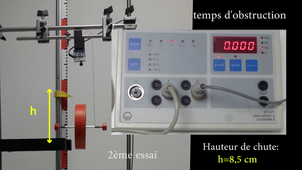 roue de Maxwell 15cm_mesure_deltatemps_chute_2eme_essai