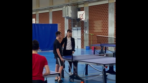 Delporte Luca vidéo tennis de table Master MEEF EPS