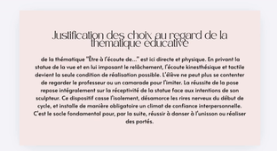 Vidéo en danse, science de l’éducation