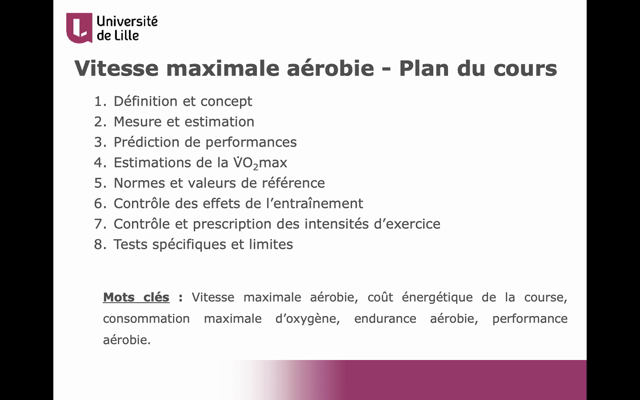 Lille.Pod - Vitesse Maximale Aérobie - S Berthoin